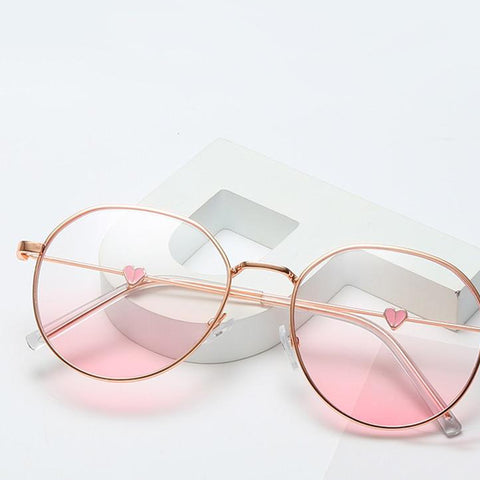 Pink Heart Sunglasses