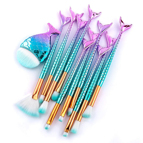 Mermaid brushes
