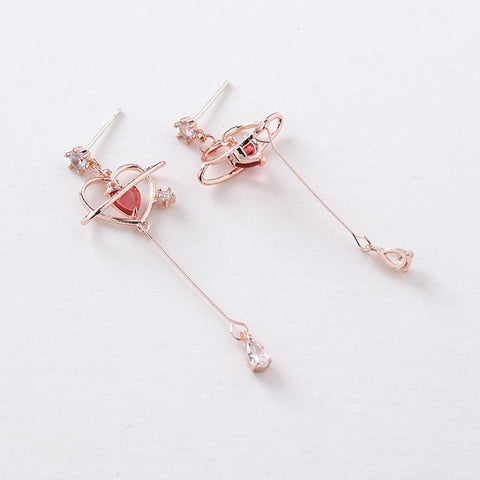 Heart Crystal Earrings