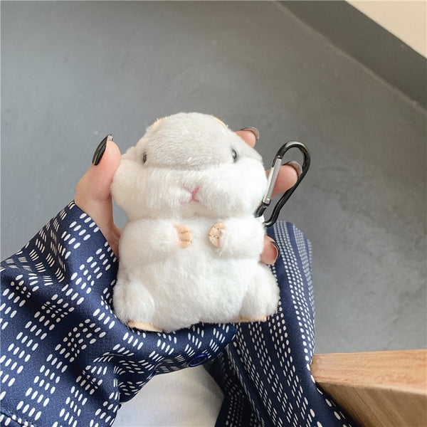 Fluffy Hamster AirPods Case