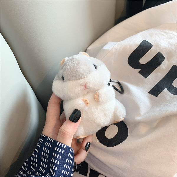 Fluffy Hamster AirPods Case