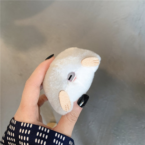 Fluffy Hamster AirPods Case