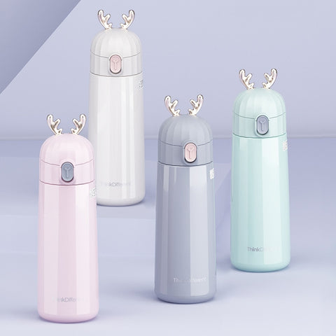 Holiday Deer Thermos Bottle