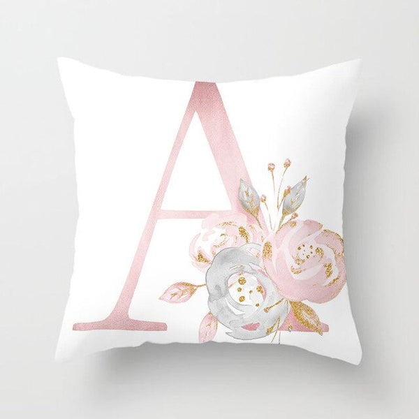 Letter Decorative Pillowcase