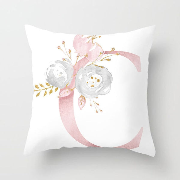 Letter Decorative Pillowcase