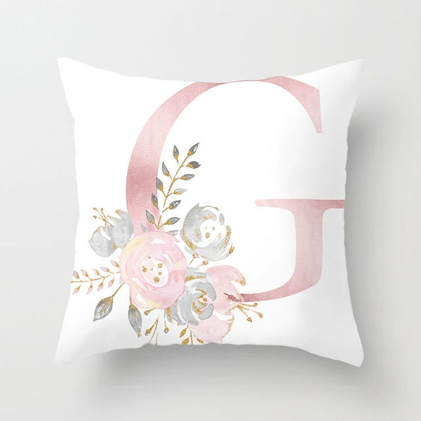 Letter Decorative Pillowcase