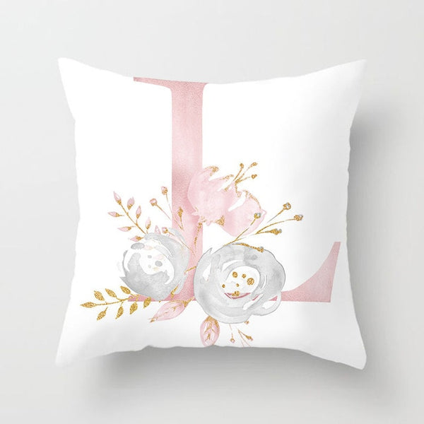 Letter Decorative Pillowcase