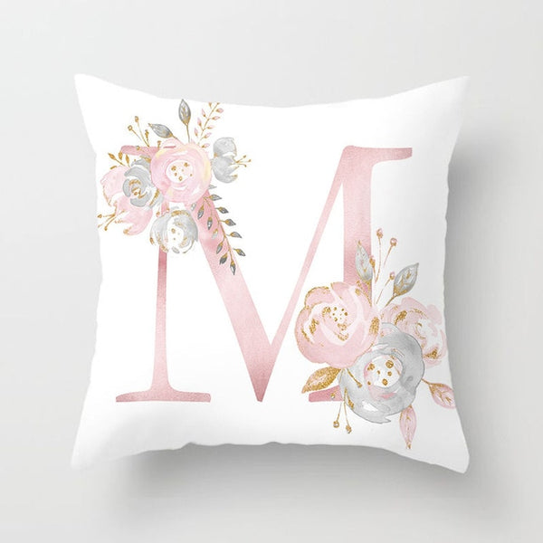 Letter Decorative Pillowcase