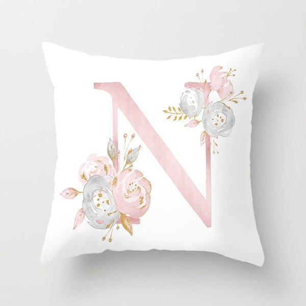 Letter Decorative Pillowcase