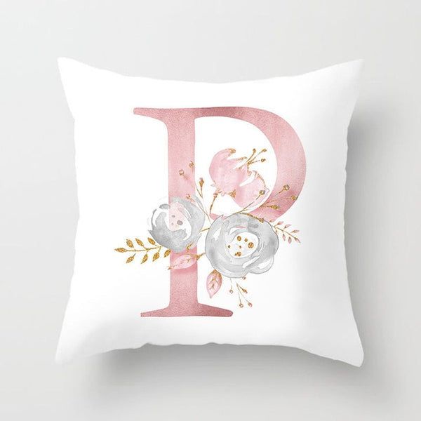 Letter Decorative Pillowcase