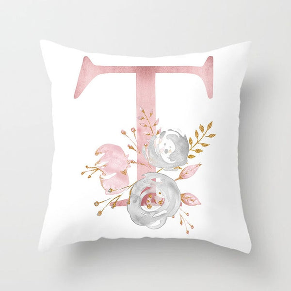 Letter Decorative Pillowcase