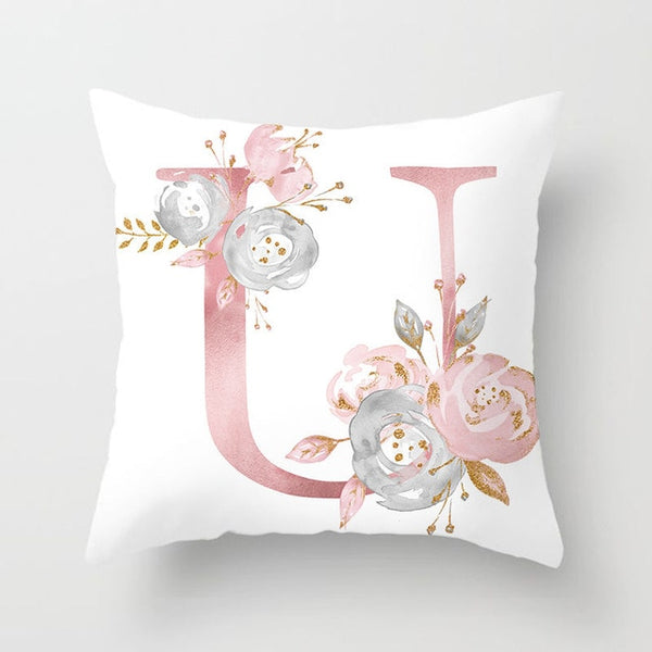 Letter Decorative Pillowcase