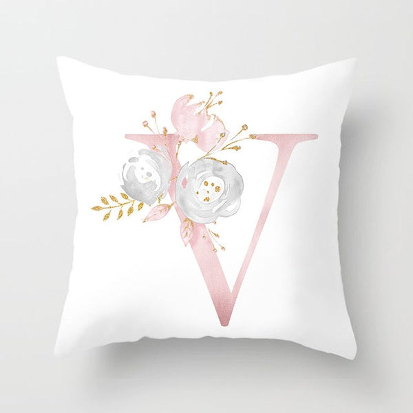 Letter Decorative Pillowcase