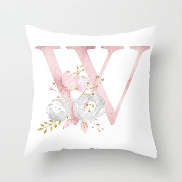 Letter Decorative Pillowcase