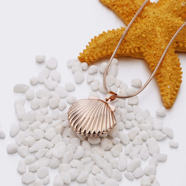 Seashell Locket Necklace