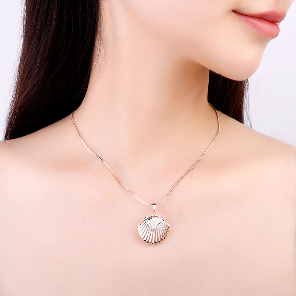 Seashell Locket Necklace