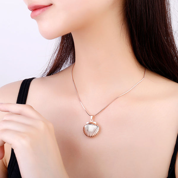 Seashell Locket Necklace