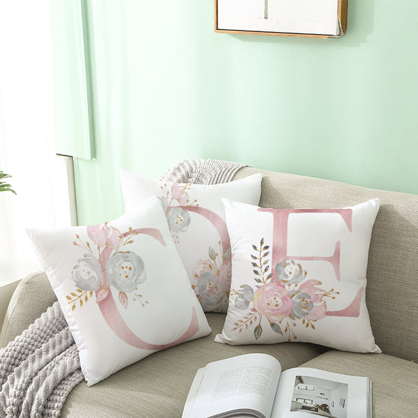 Letter Decorative Pillowcase