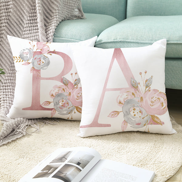 Letter Decorative Pillowcase